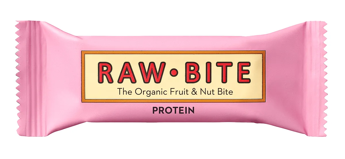 Raw Bite proteïnebar fruit/nuts s.gluten bio & raw 50g